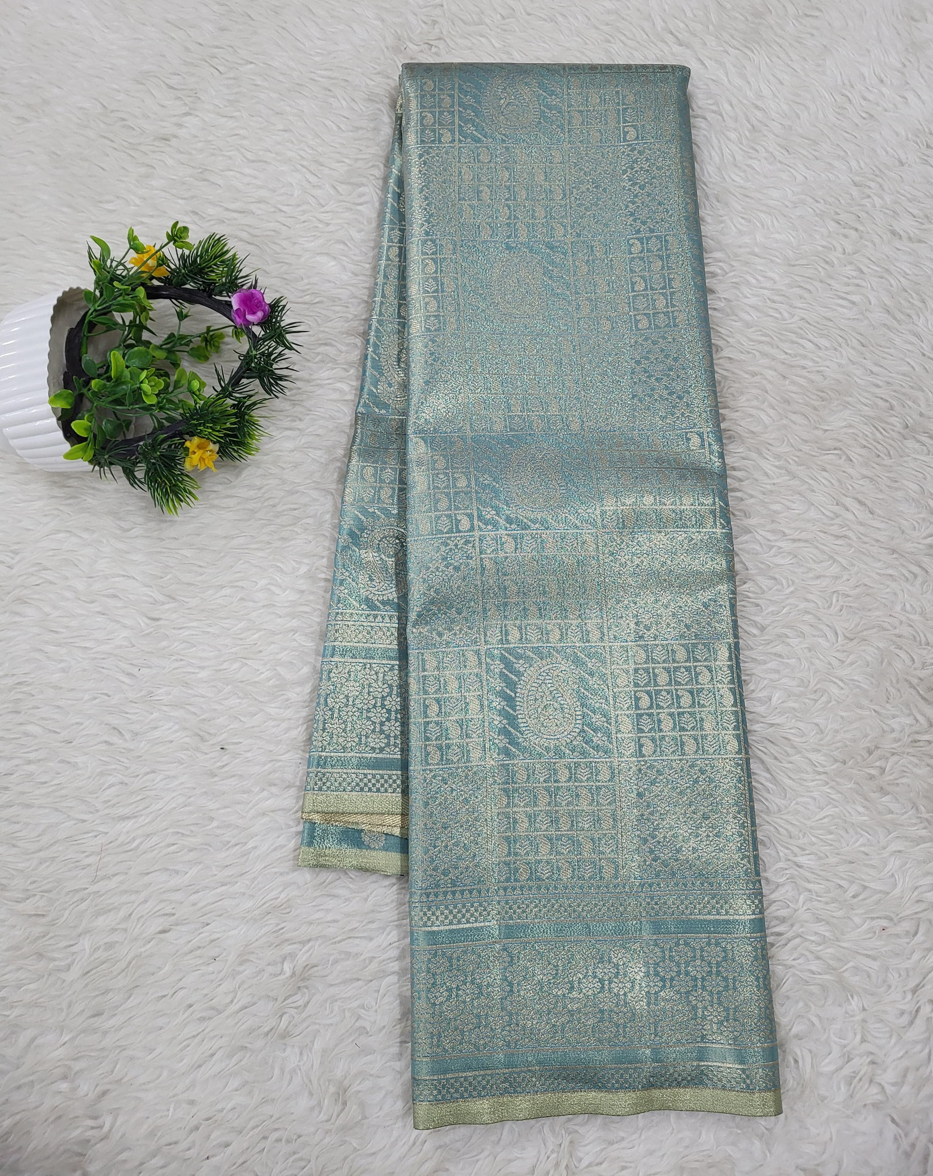 Semi kanchipattu Tissue Saree