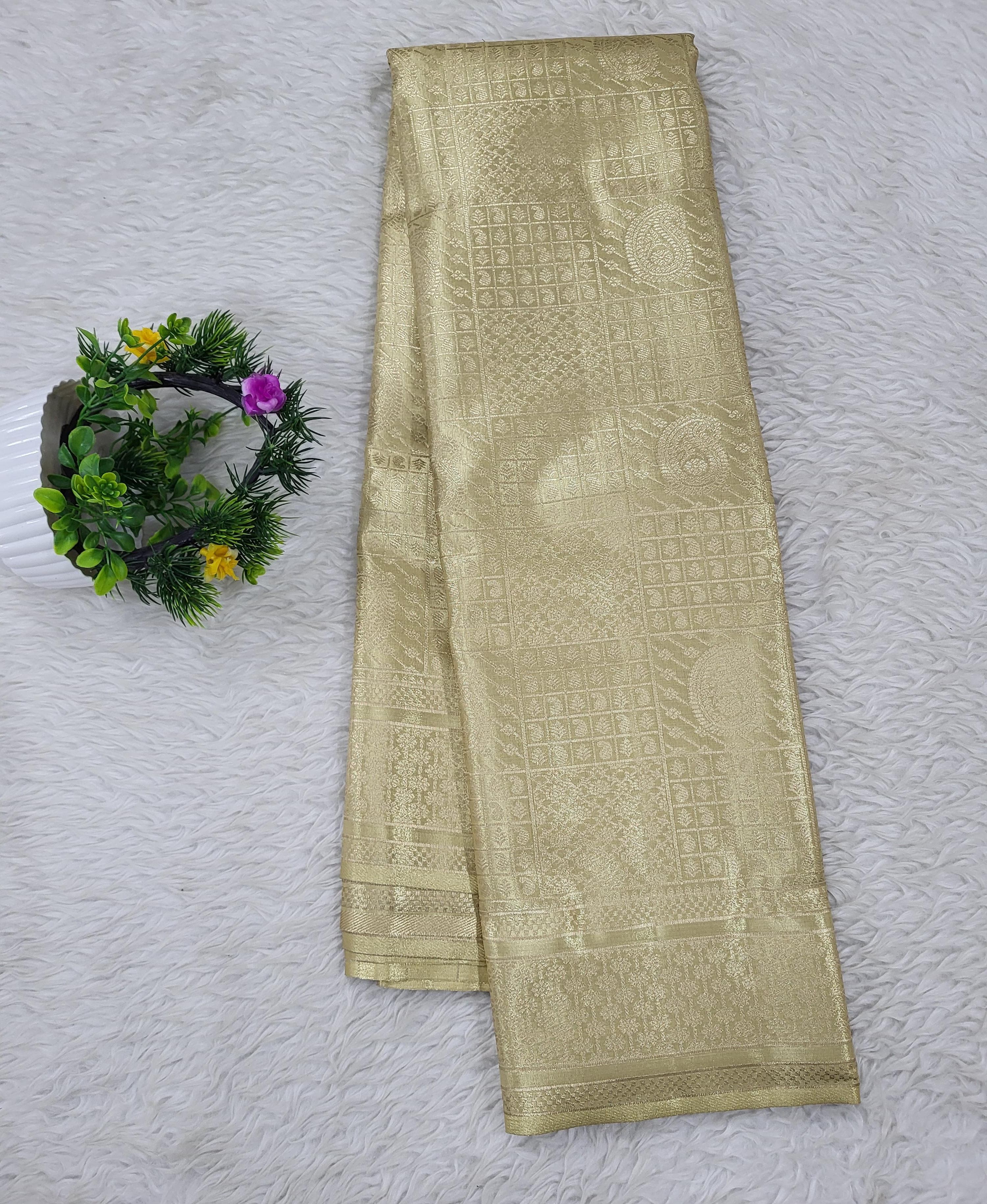 Semi kanchipattu Tissue Saree