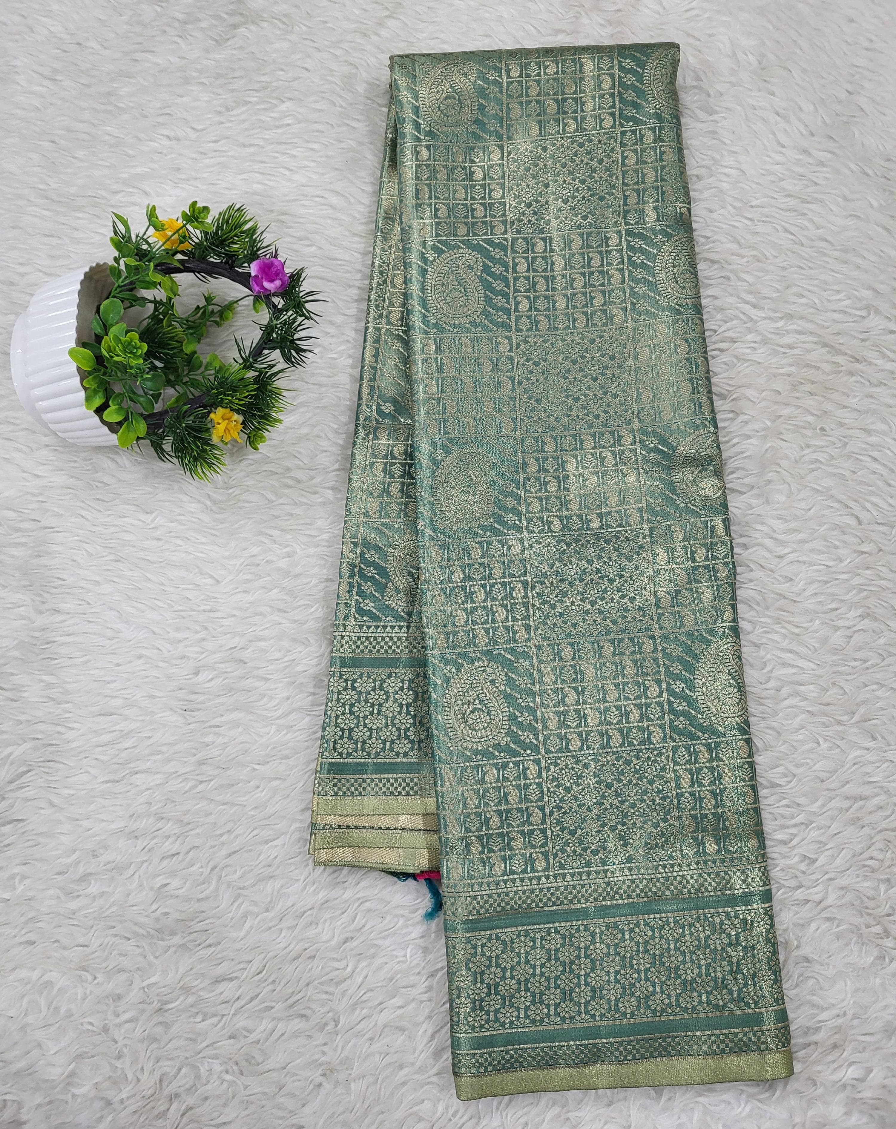 Semi kanchipattu Tissue Saree