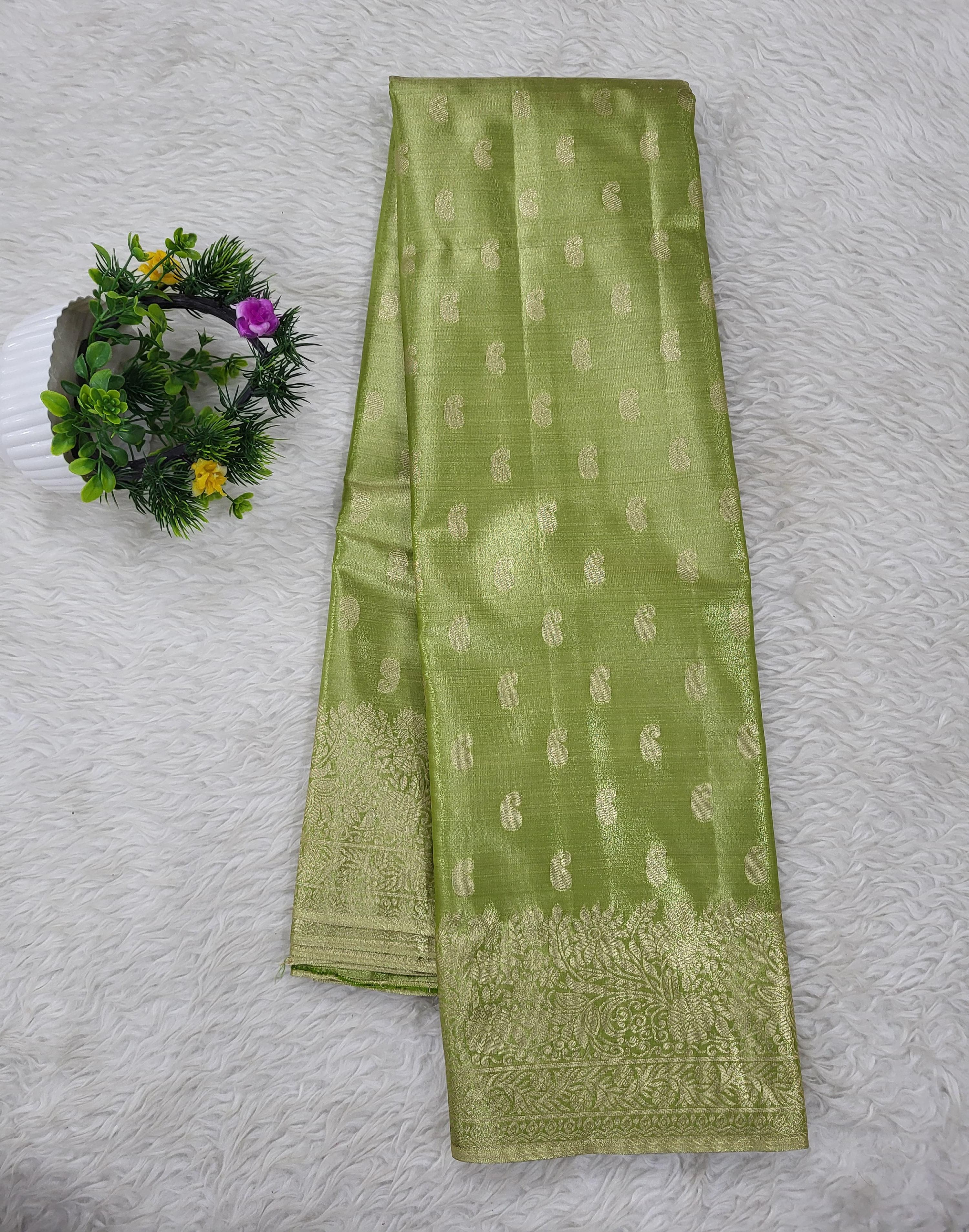 Semi kanchipattu Tissue Saree