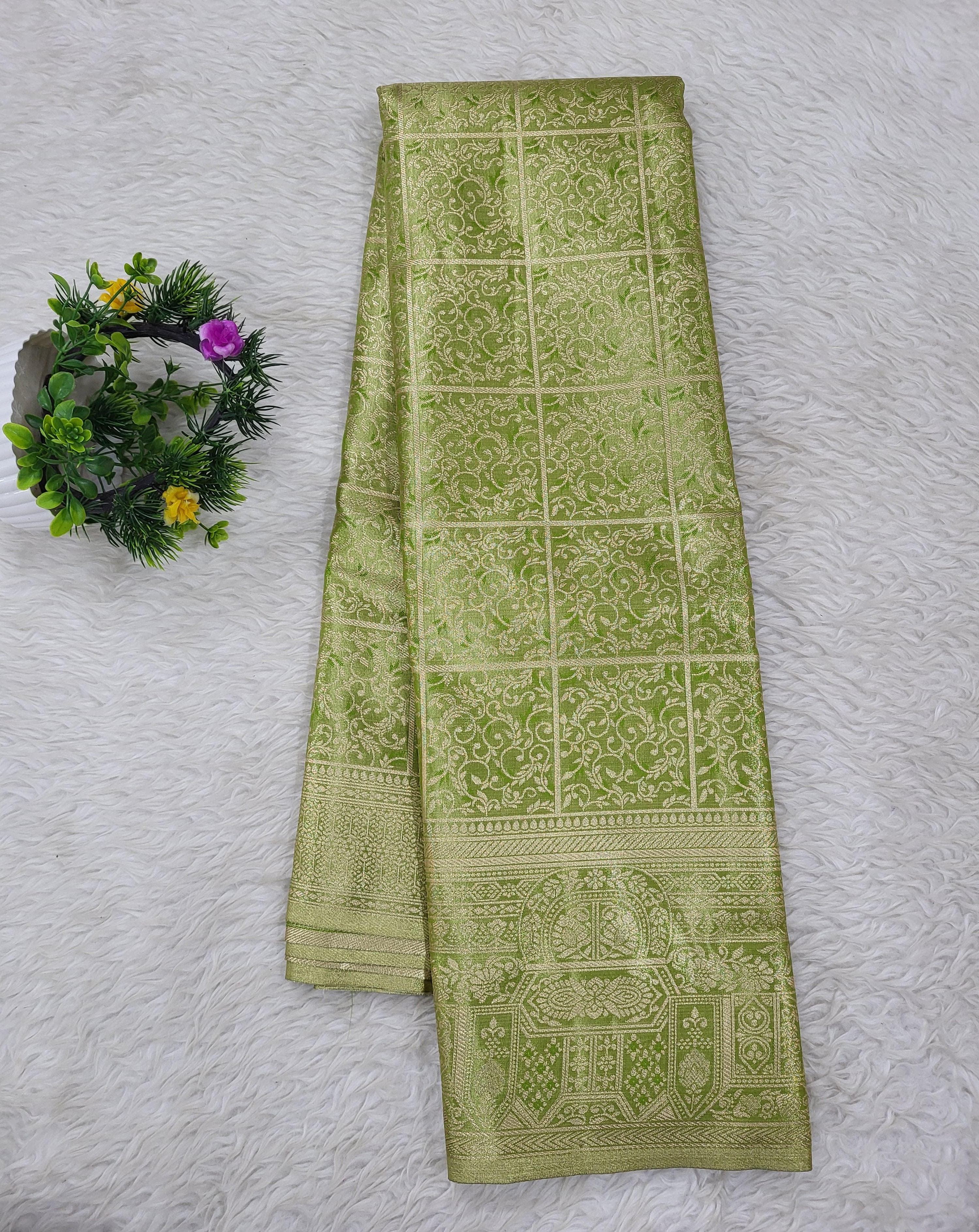 Semi kanchipattu Tissue Saree