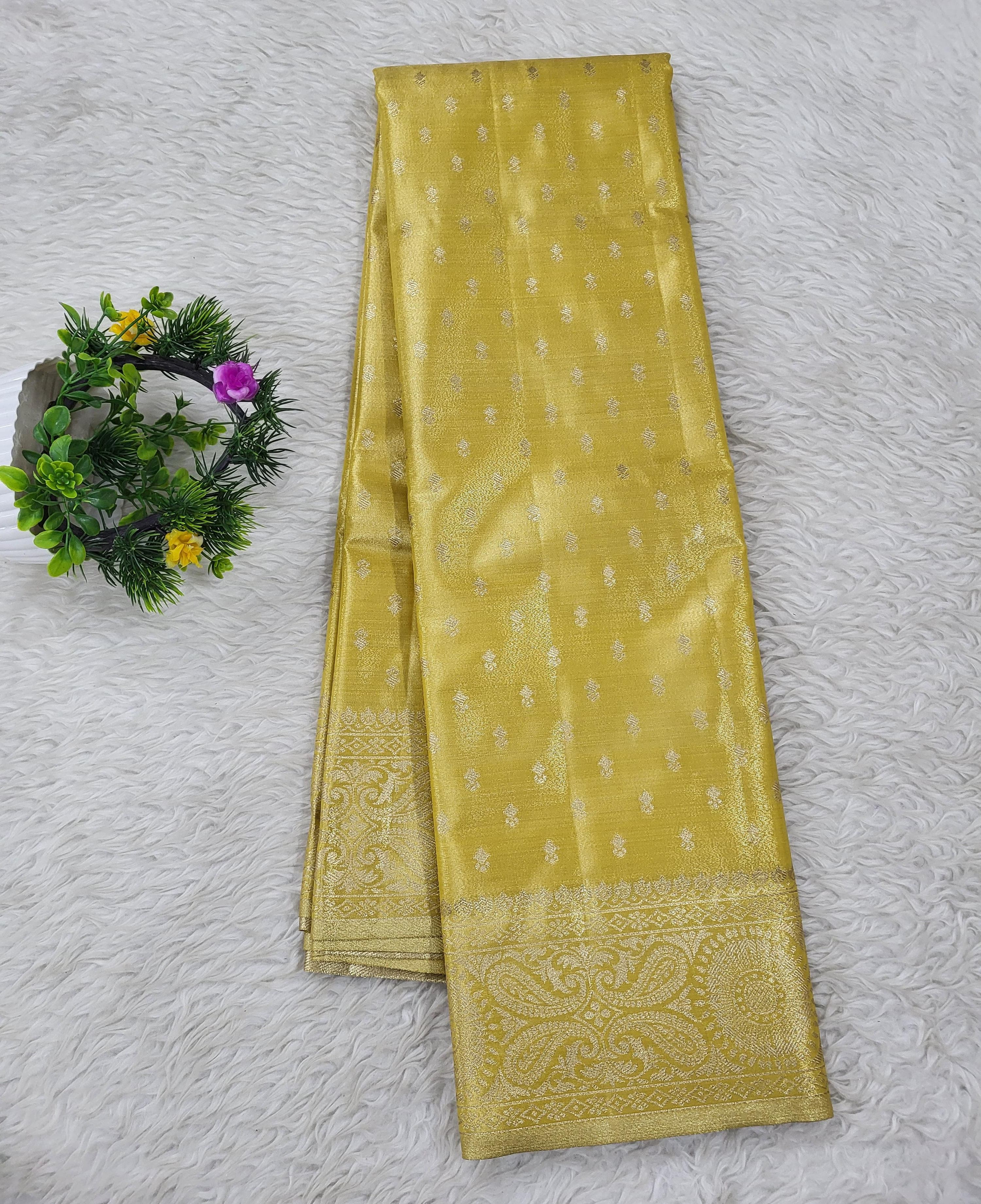Semi kanchipattu Tissue Saree