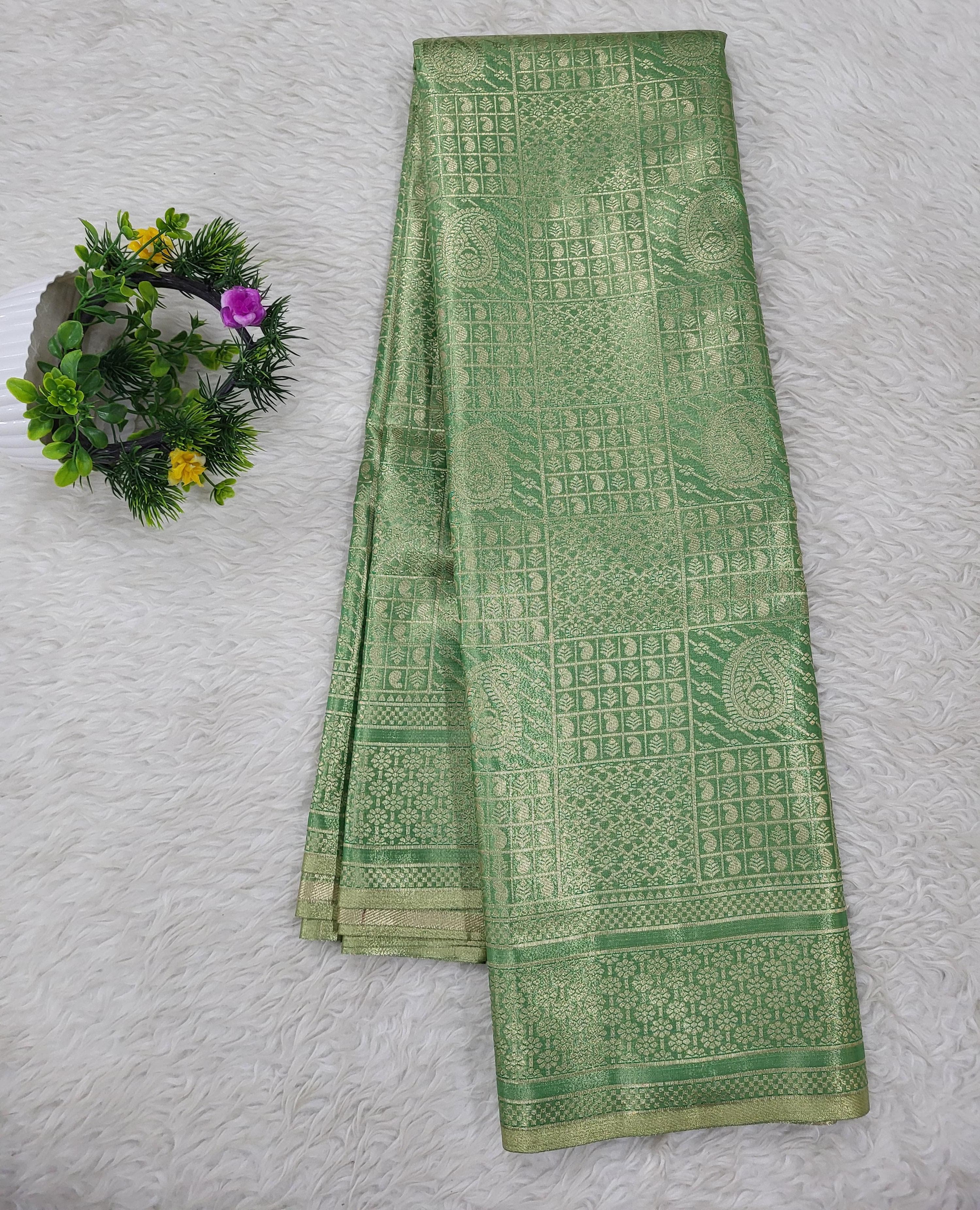 Semi kanchipattu Tissue Saree