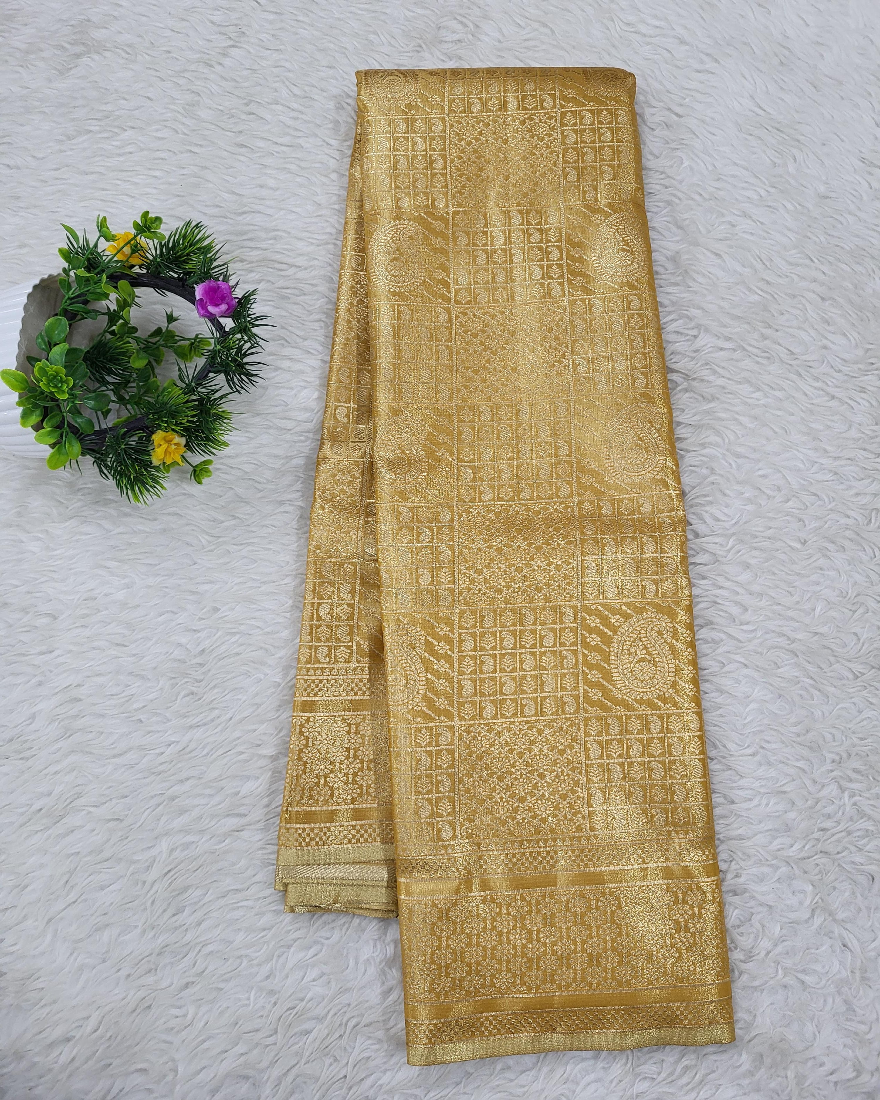 Semi kanchipattu Tissue Saree