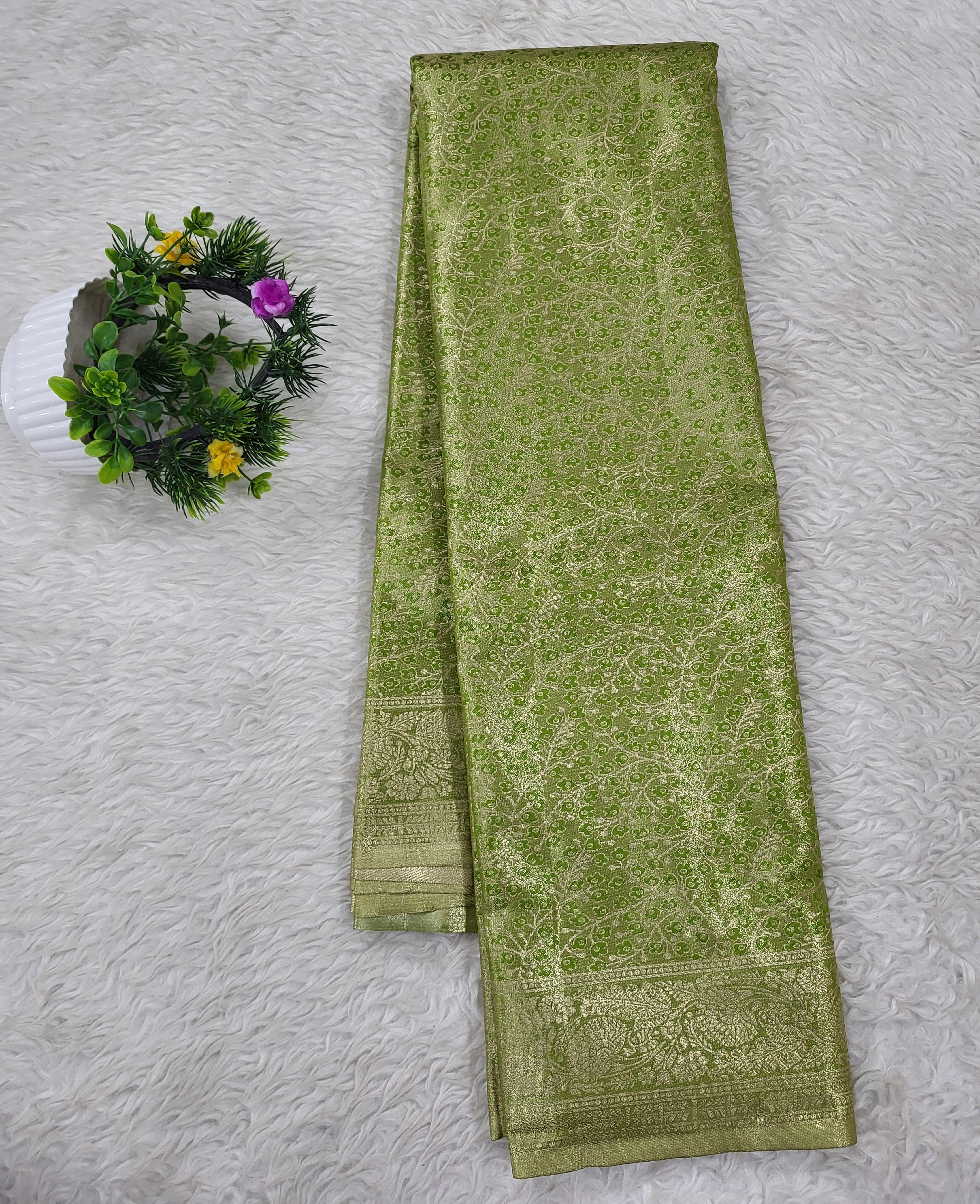 Semi kanchipattu Tissue Saree