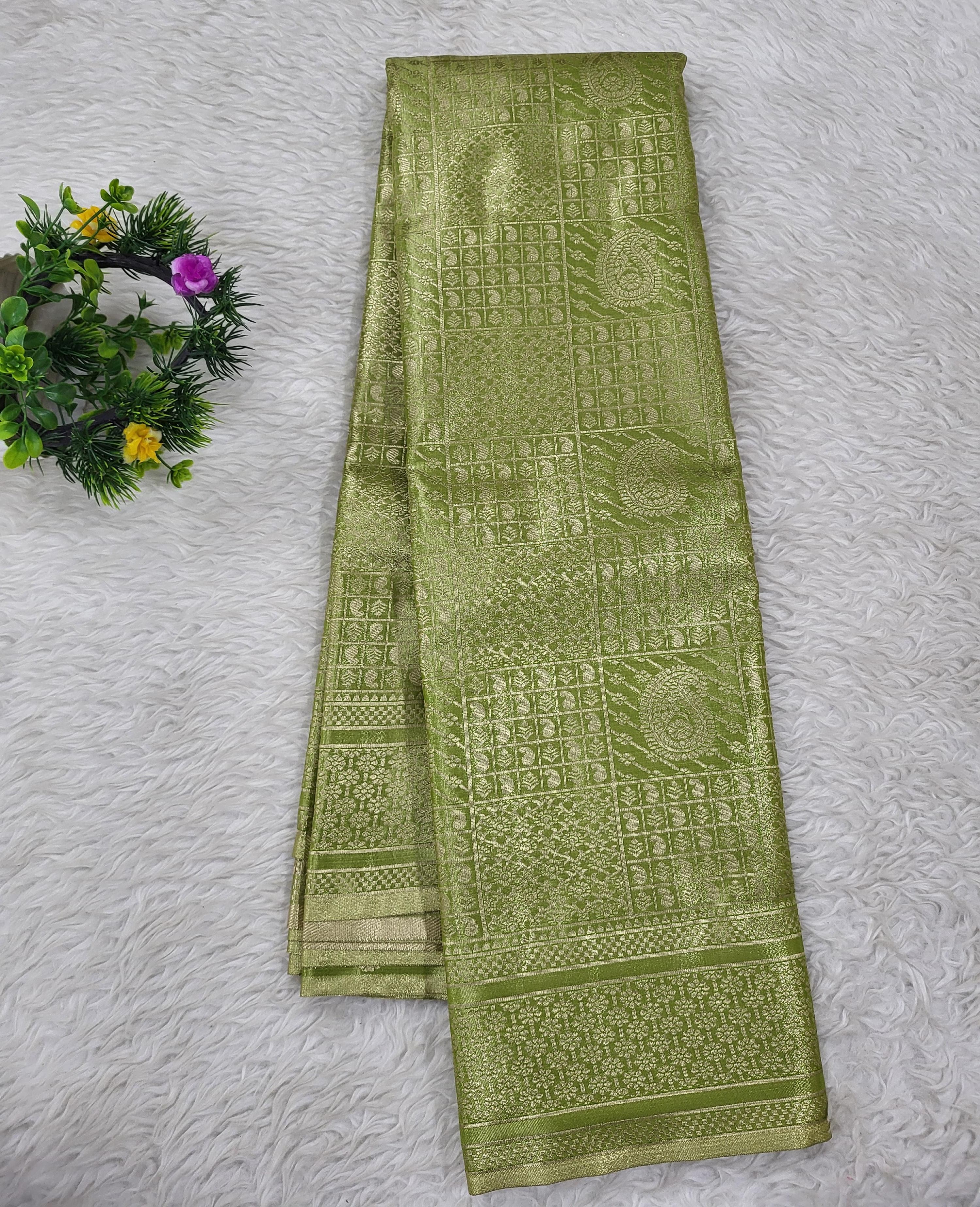 Semi kanchipattu Tissue Saree