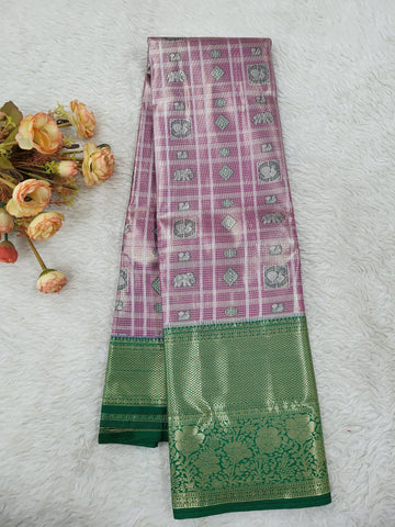 Semi kanchipattu Tissue Saree