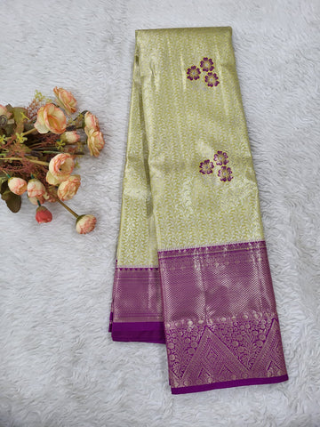Semi kanchipattu Tissue Saree