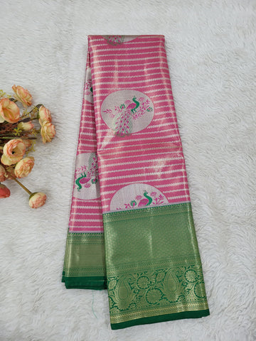 Semi kanchipattu Tissue Saree