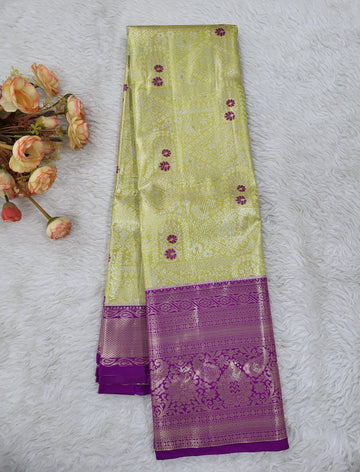 Semi kanchipattu Tissue Saree
