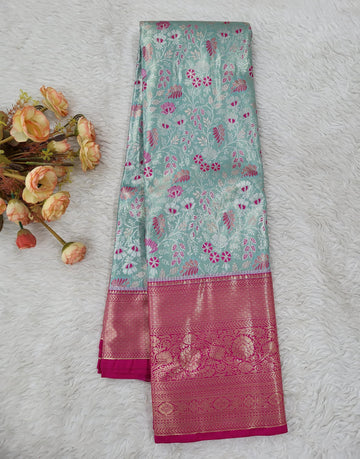 Semi kanchipattu Tissue Saree