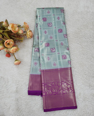 Semi kanchipattu Tissue Saree