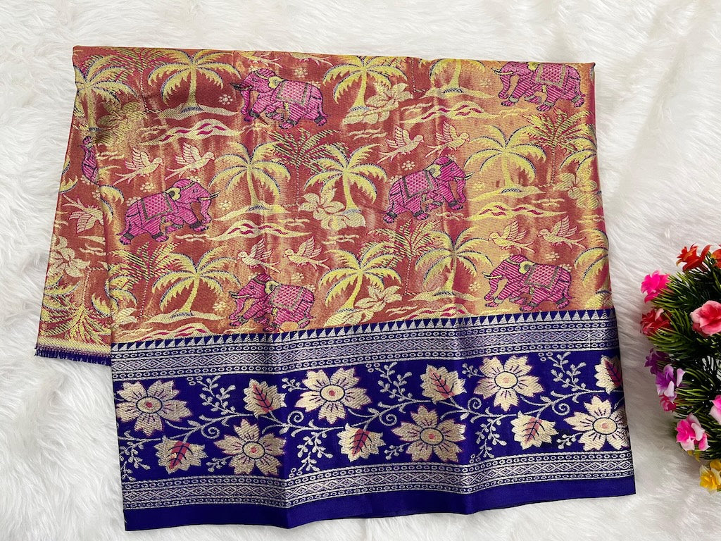 (0–1 Year) Lehenga – Unstitched (Blouse + Material)