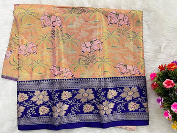 (0–1 Year) Lehenga – Unstitched (Blouse + Material)