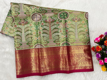 (0–1 Year) Lehenga – Unstitched (Blouse + Material)