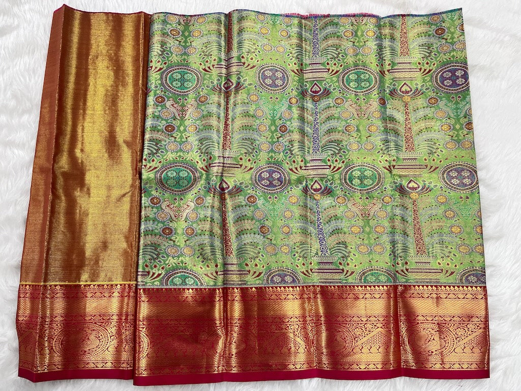 (0–1 Year) Lehenga – Unstitched (Blouse + Material)