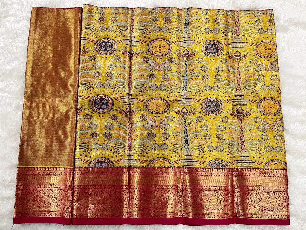 (0–1 Year) Lehenga – Unstitched (Blouse + Material)