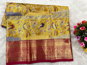 (0–1 Year) Lehenga – Unstitched (Blouse + Material)