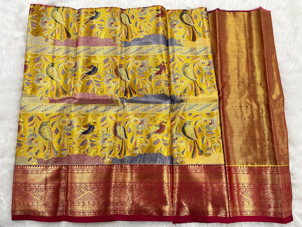 (0–1 Year) Lehenga – Unstitched (Blouse + Material)