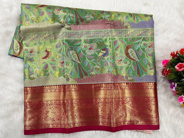 (0–1 Year) Lehenga – Unstitched (Blouse + Material)