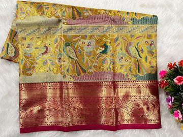 (0–1 Year) Lehenga – Unstitched (Blouse + Material)