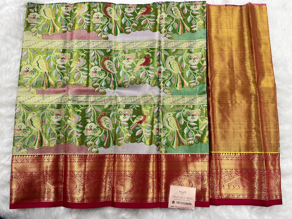 (0–1 Year) Lehenga – Unstitched (Blouse + Material)