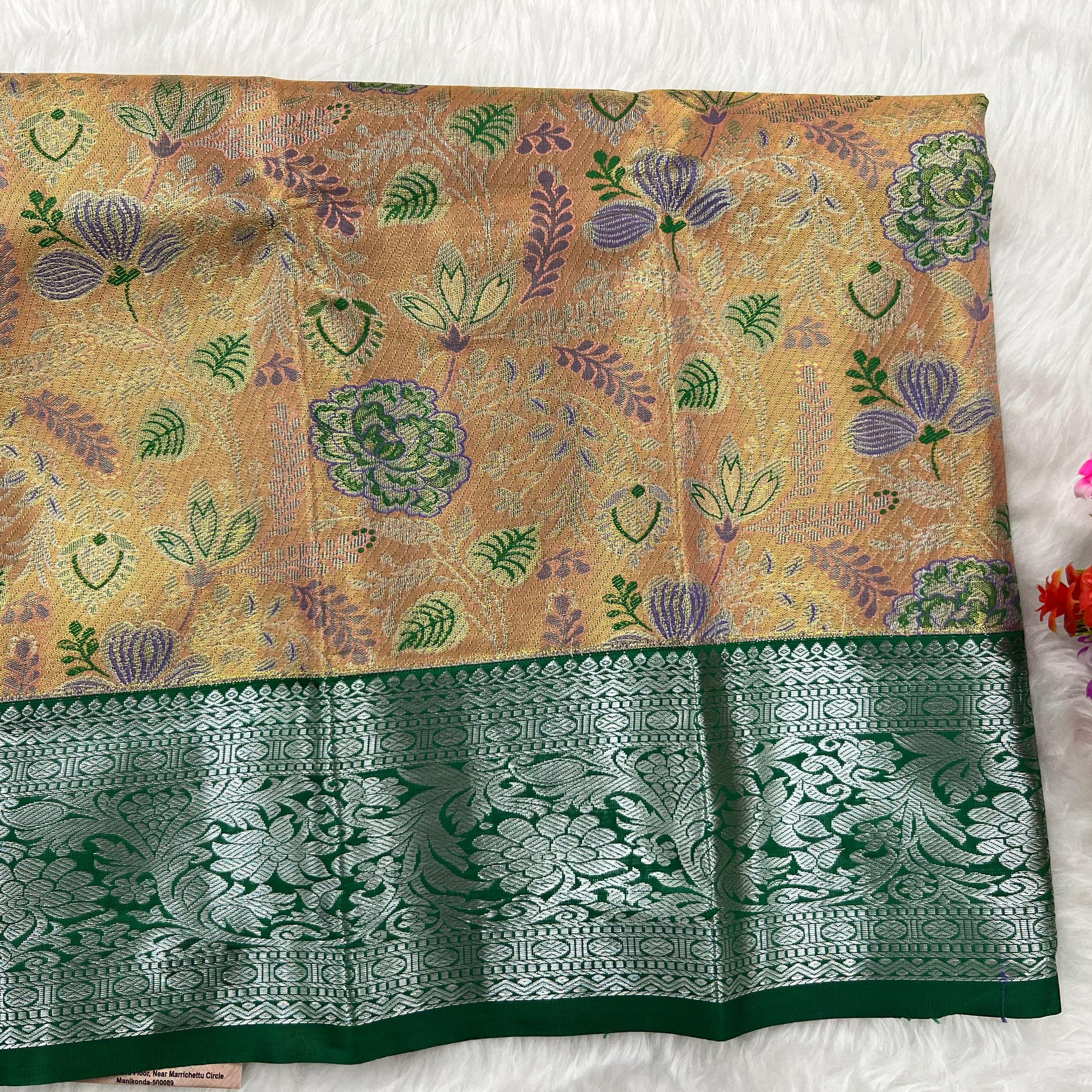 (0–1 Year) Lehenga – Unstitched (Blouse + Material)