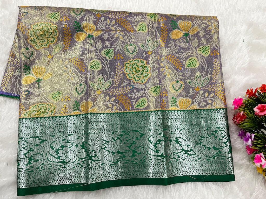 (0–1 Year) Lehenga – Unstitched (Blouse + Material)