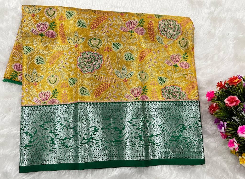 (0–1 Year) Lehenga – Unstitched (Blouse + Material)