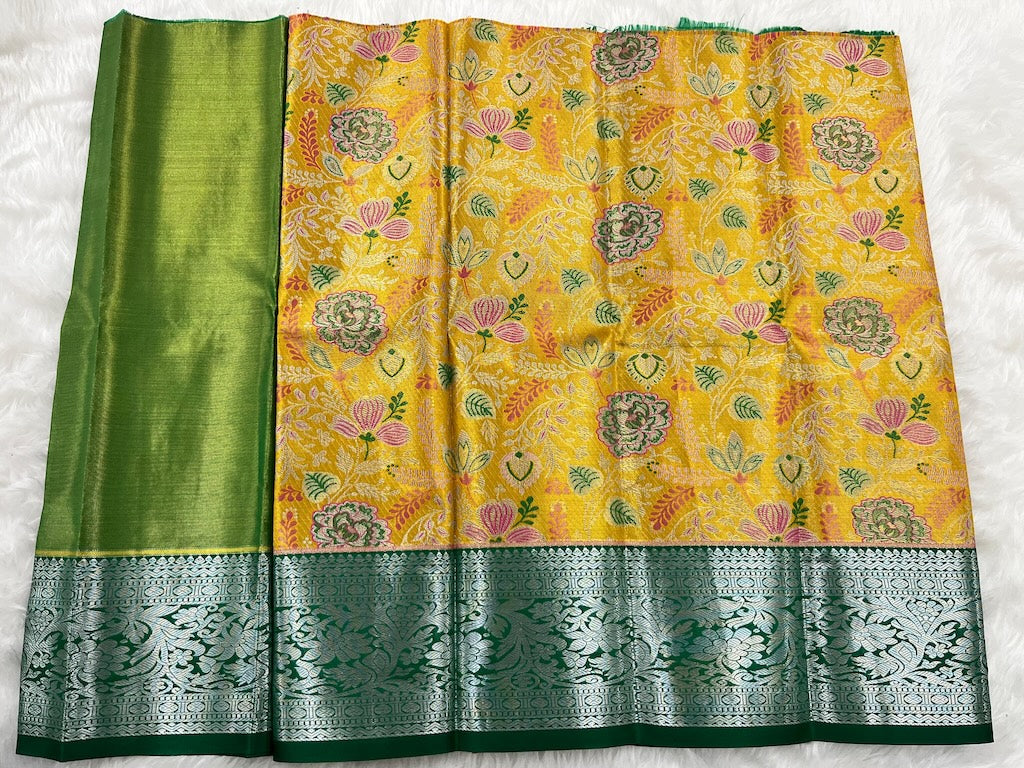 (0–1 Year) Lehenga – Unstitched (Blouse + Material)