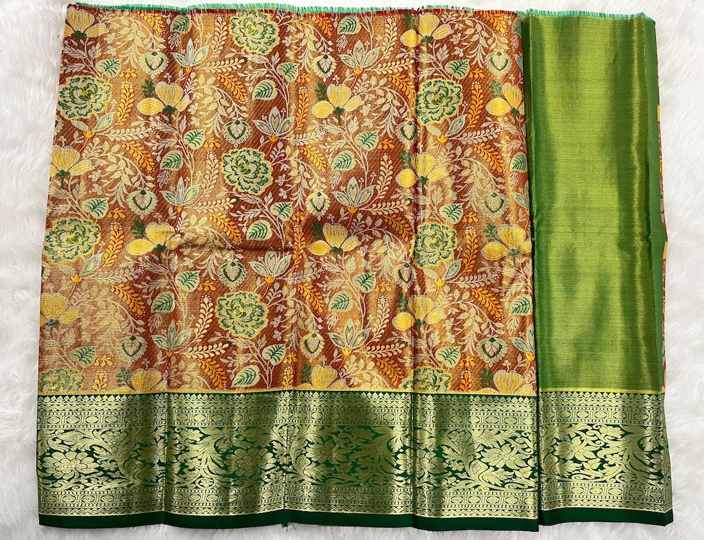 (0–1 Year) Lehenga – Unstitched (Blouse + Material)