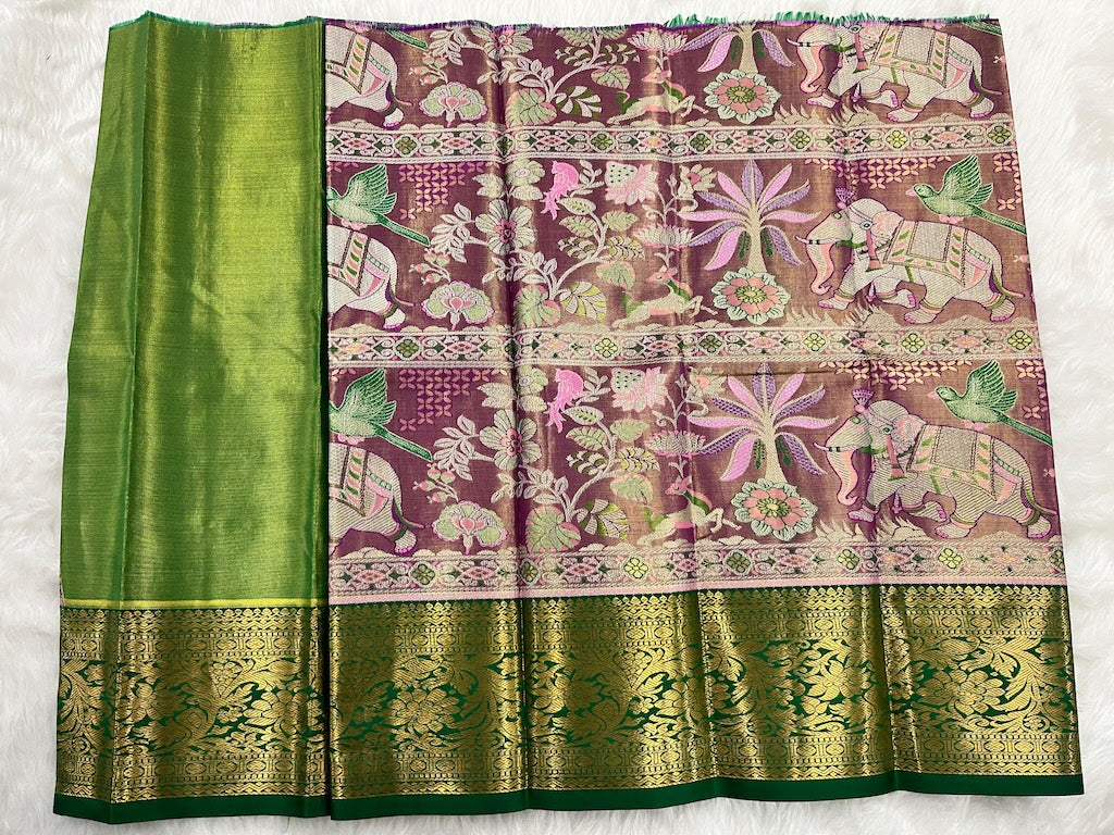 (0–1 Year) Lehenga – Unstitched (Blouse + Material)