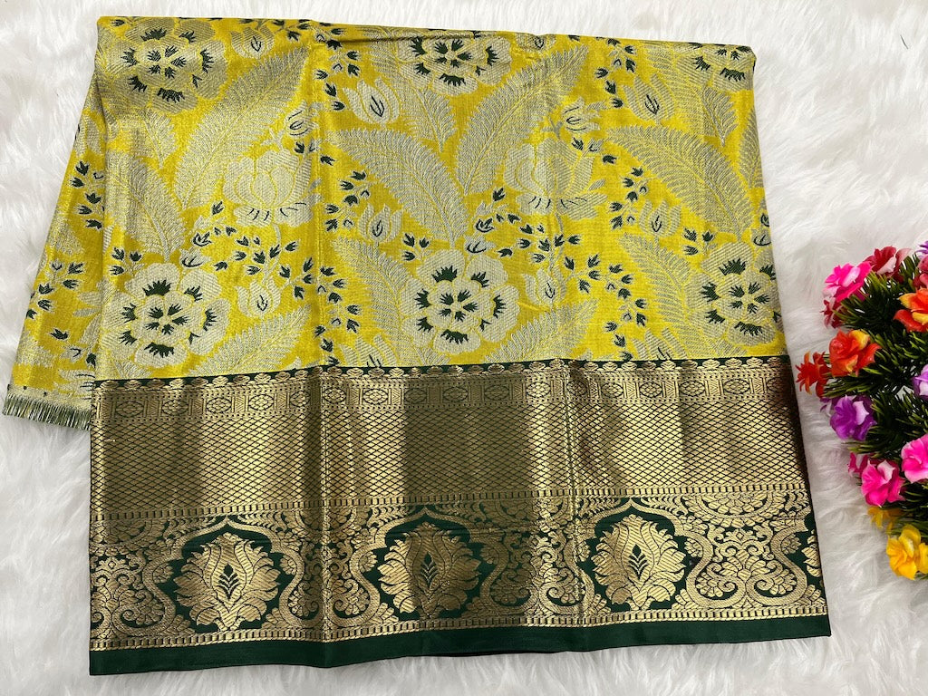 (0–1 Year) Lehenga – Unstitched (Blouse + Material)