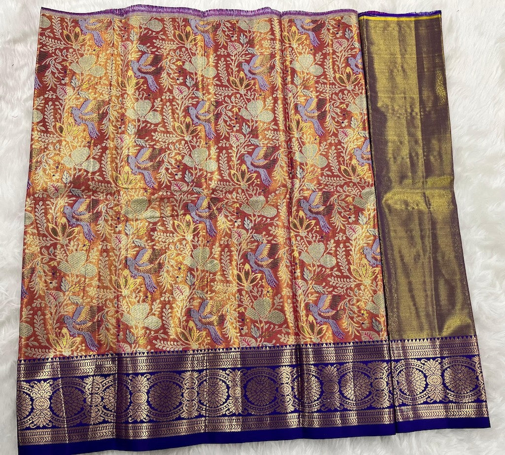 (0–1 Year) Lehenga – Unstitched (Blouse + Material)