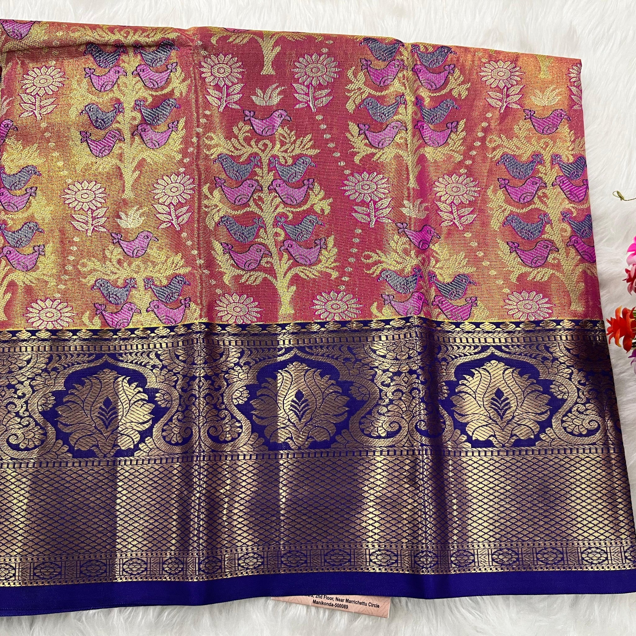 (0–1 Year) Lehenga – Unstitched (Blouse + Material)