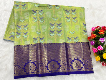 (0–1 Year) Lehenga – Unstitched (Blouse + Material)