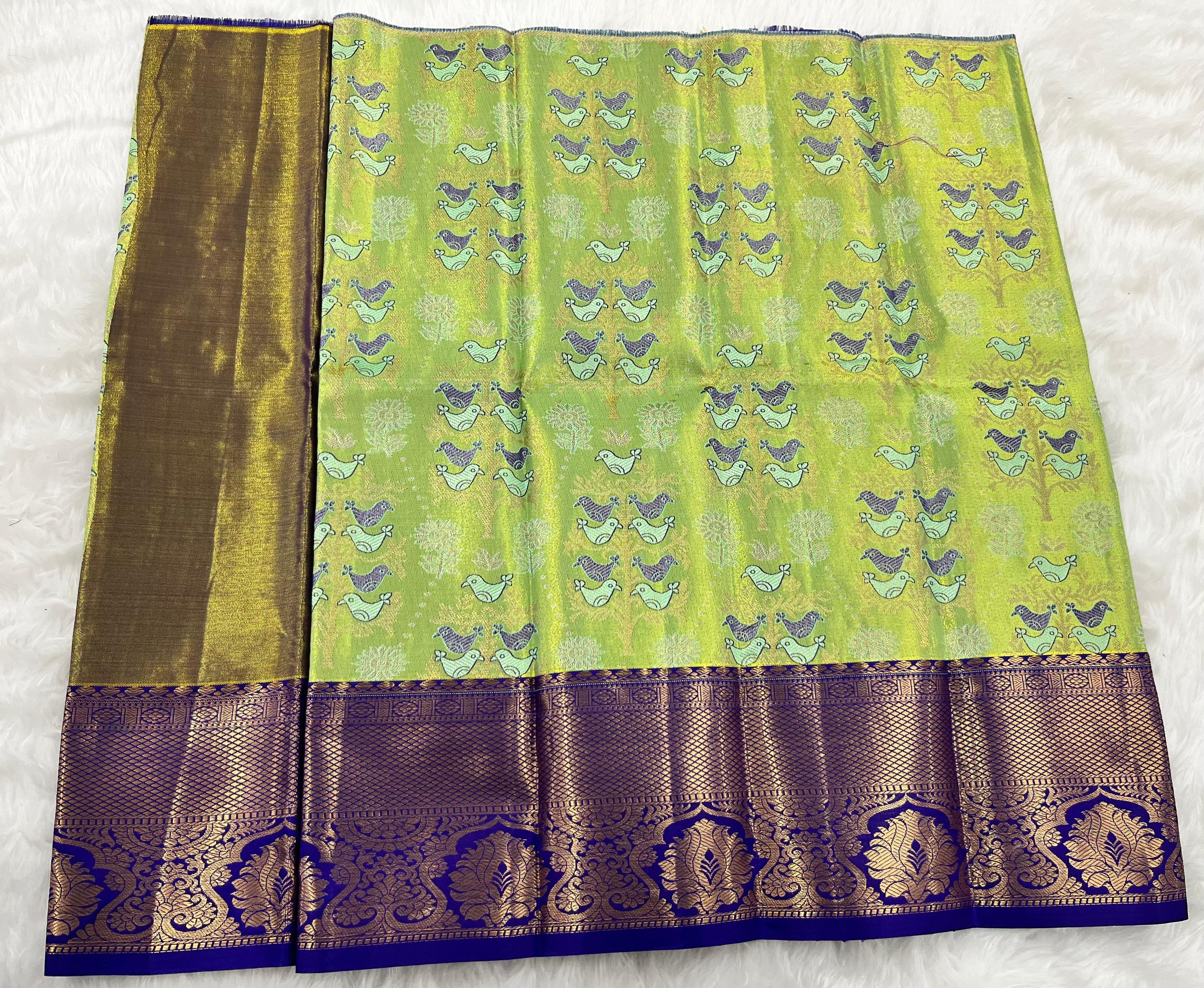 (0–1 Year) Lehenga – Unstitched (Blouse + Material)