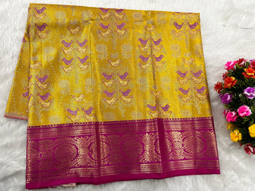 (0–1 Year) Lehenga – Unstitched (Blouse + Material)