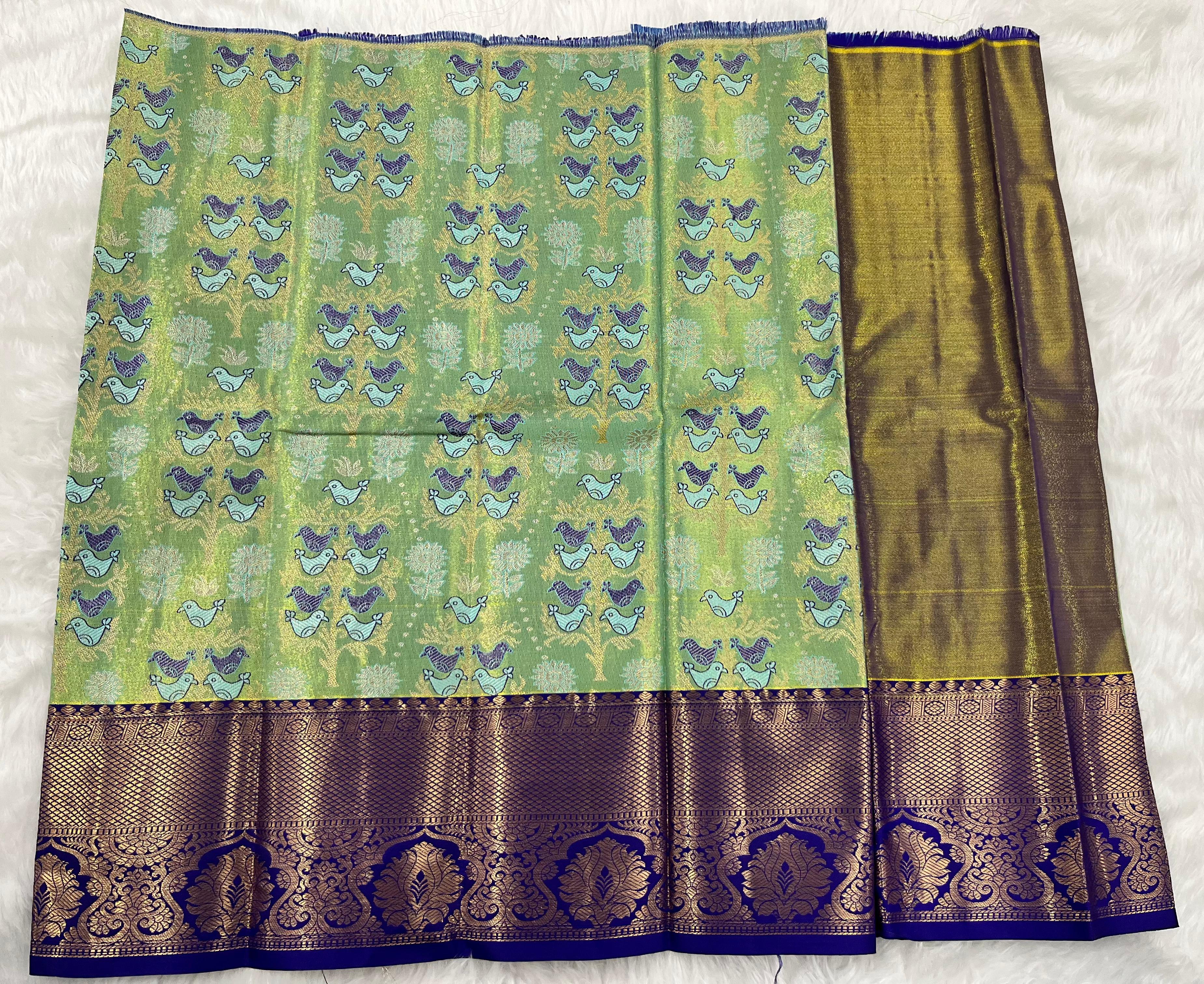 (0–1 Year) Lehenga – Unstitched (Blouse + Material)