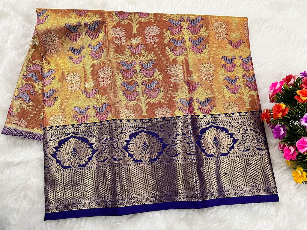 (0–1 Year) Lehenga – Unstitched (Blouse + Material)