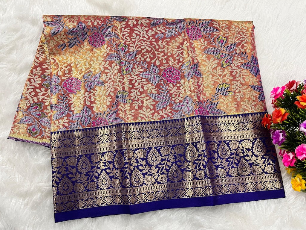 (0–1 Year) Lehenga – Unstitched (Blouse + Material)