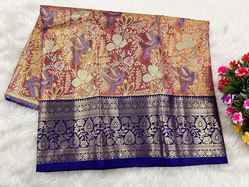 (0–1 Year) Lehenga – Unstitched (Blouse + Material)