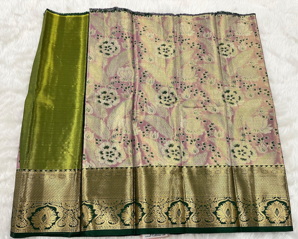 (0–1 Year) Lehenga – Unstitched (Blouse + Material)