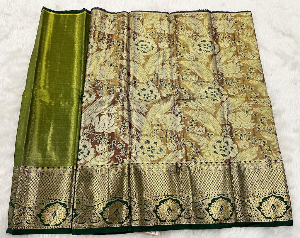 (0–1 Year) Lehenga – Unstitched (Blouse + Material)