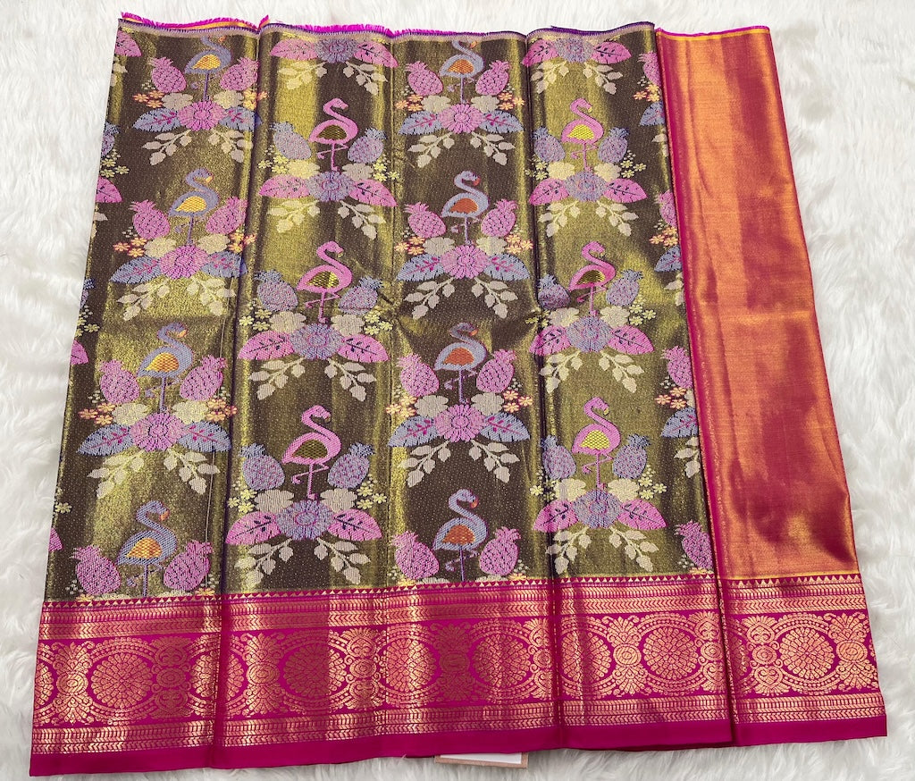 (0–1 Year) Lehenga – Unstitched (Blouse + Material)