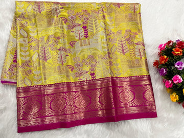 (0–1 Year) Lehenga – Unstitched (Blouse + Material)