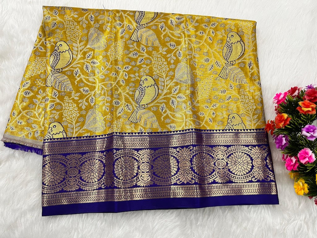 (0–1 Year) Lehenga – Unstitched (Blouse + Material)