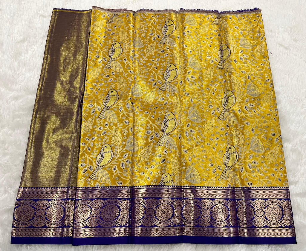 (0–1 Year) Lehenga – Unstitched (Blouse + Material)