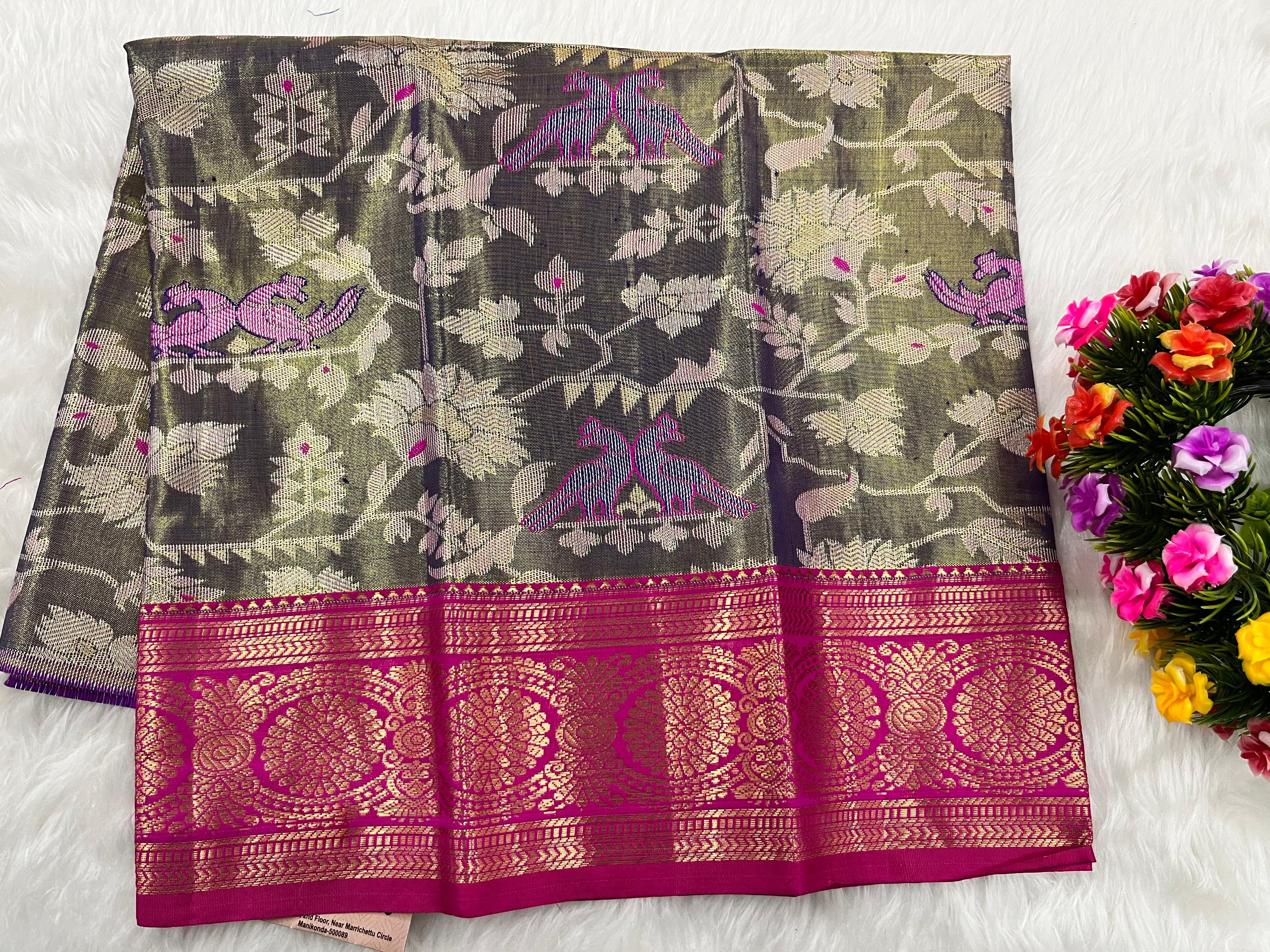 (0–1 Year) Lehenga – Unstitched (Blouse + Material)