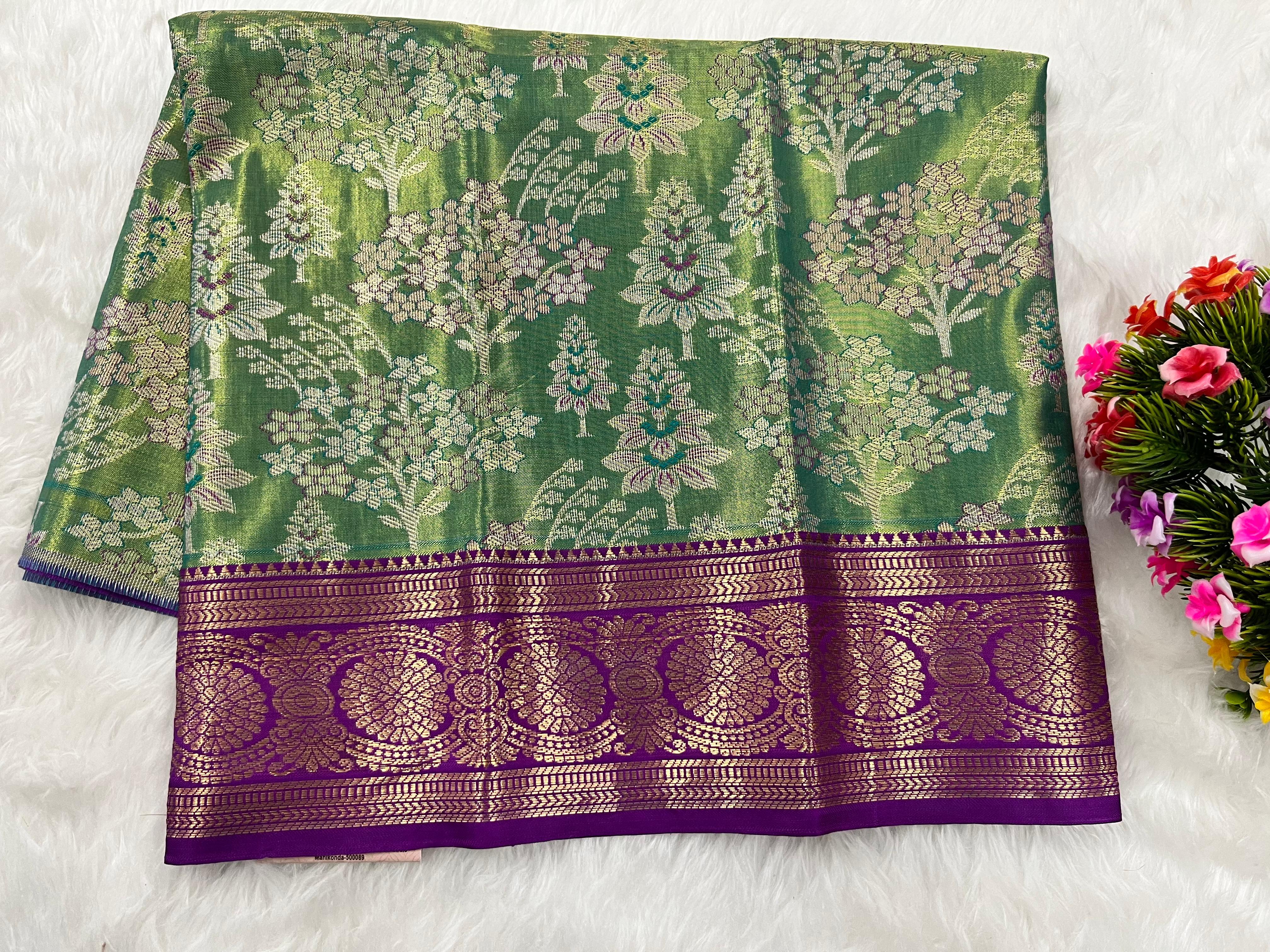 (0–1 Year) Lehenga – Unstitched (Blouse + Material)